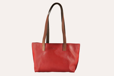 Red Leather Tote
