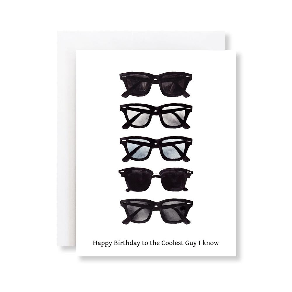 Cool Guy Sunglasses Men's Birthday Card