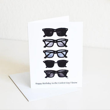 Cool Guy Sunglasses Men's Birthday Card
