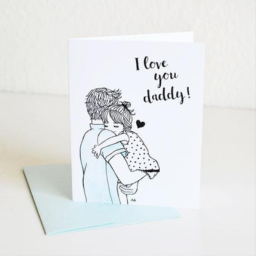 Love You Daddy Father Card from Daughter