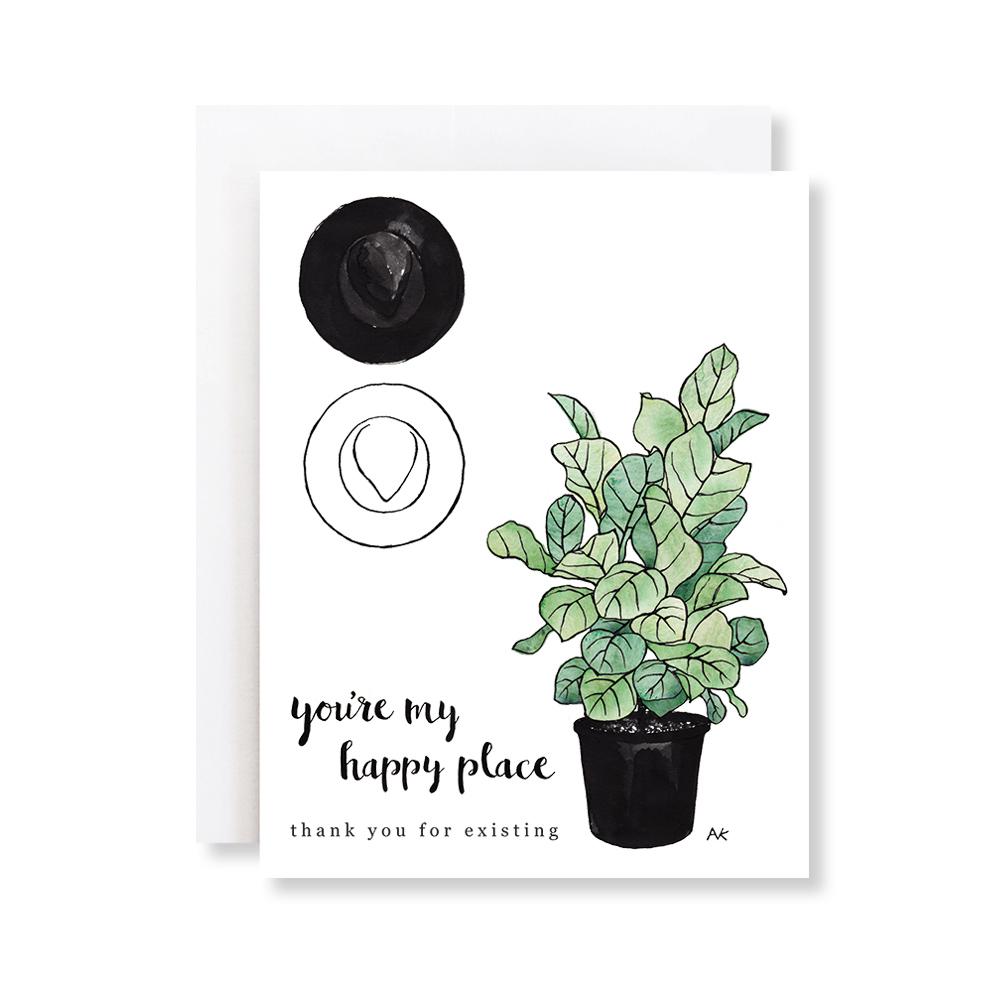 My Happy Place Thank You Card