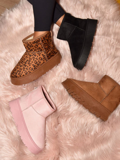 Thermal Furry Platform Booties