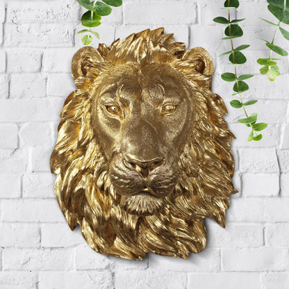 Large Gold Lion, 17"
