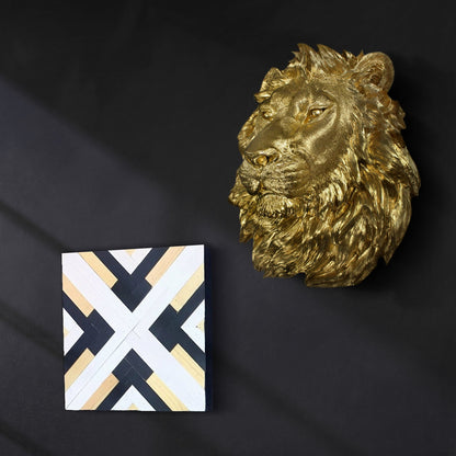 Large Gold Lion, 17"