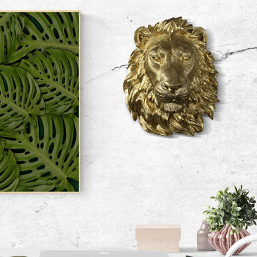 Large Gold Lion, 17"