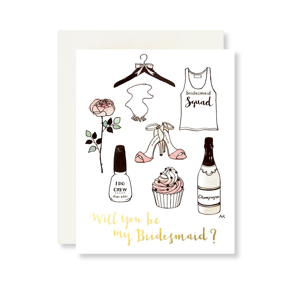 Bridesmaid Card