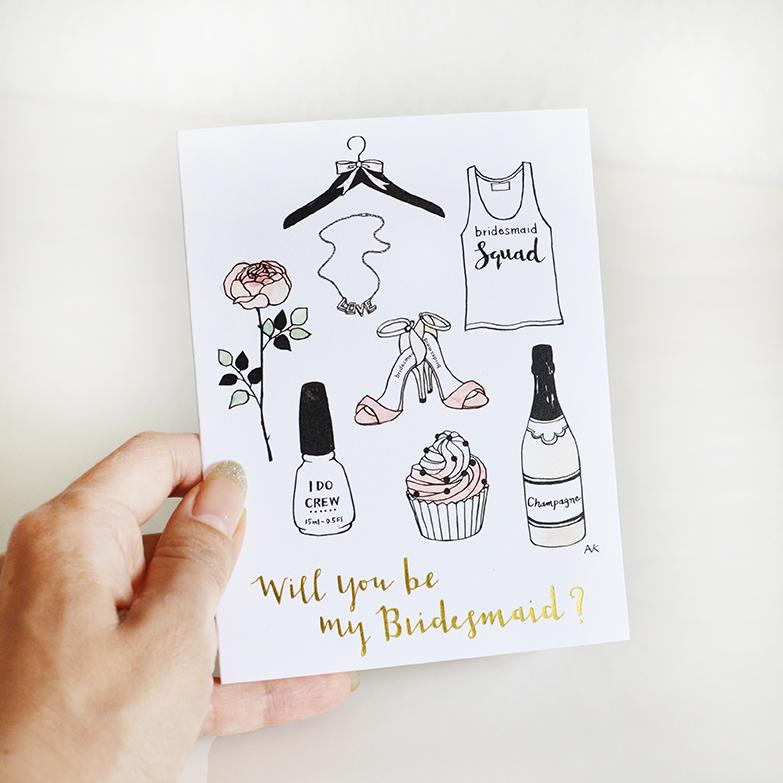 Bridesmaid Card