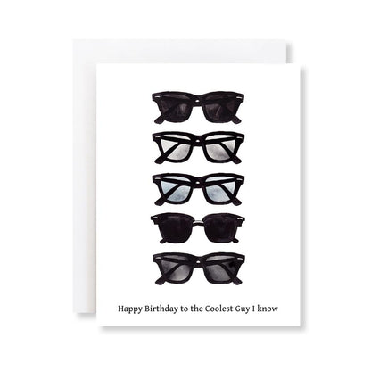 Cool Guy Sunglasses Men's Birthday Card