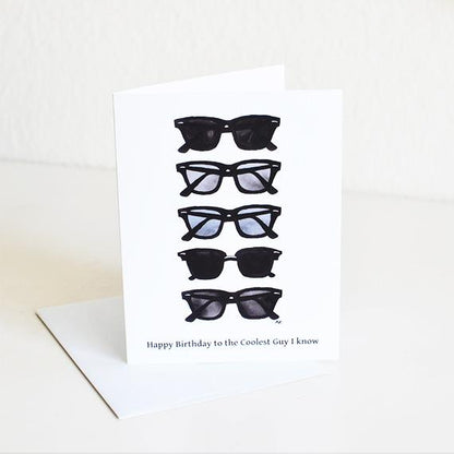 Cool Guy Sunglasses Men's Birthday Card