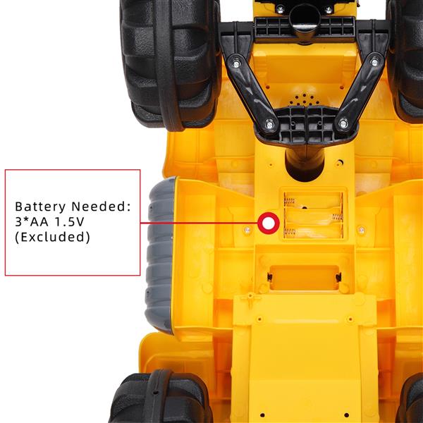 Children's Excavator Toy Car Without Power Two Plastic Stones