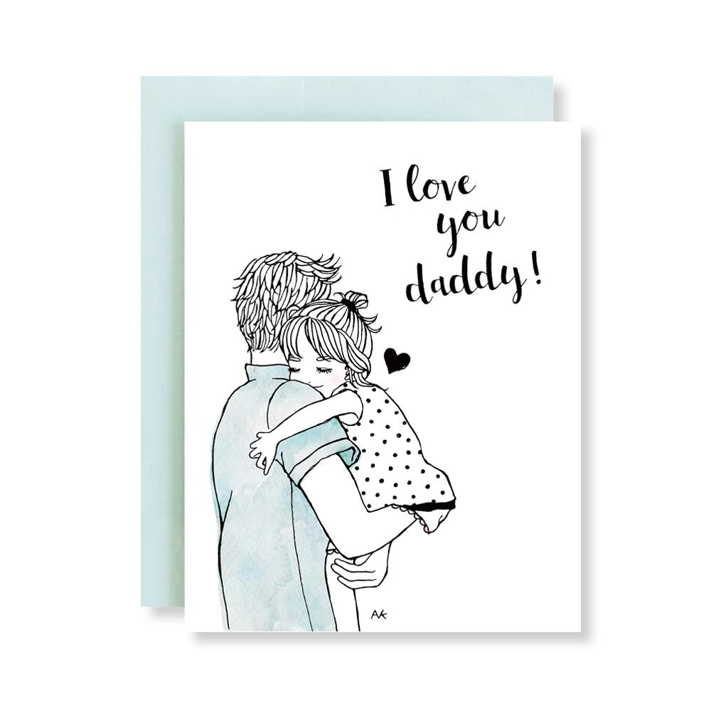 Love You Daddy Father Card from Daughter