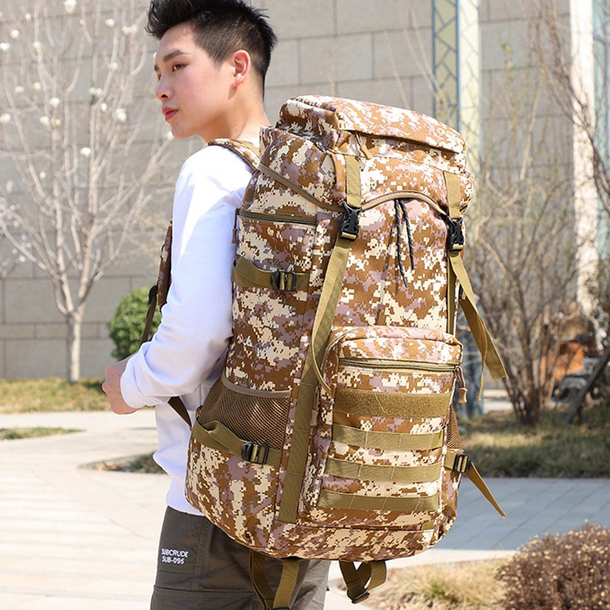 Waterproof Outdoor Camping / Military Backpack - 70L
