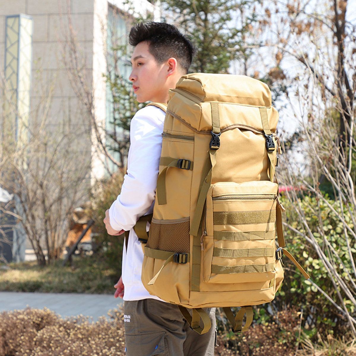 Waterproof Outdoor Camping / Military Backpack - 70L