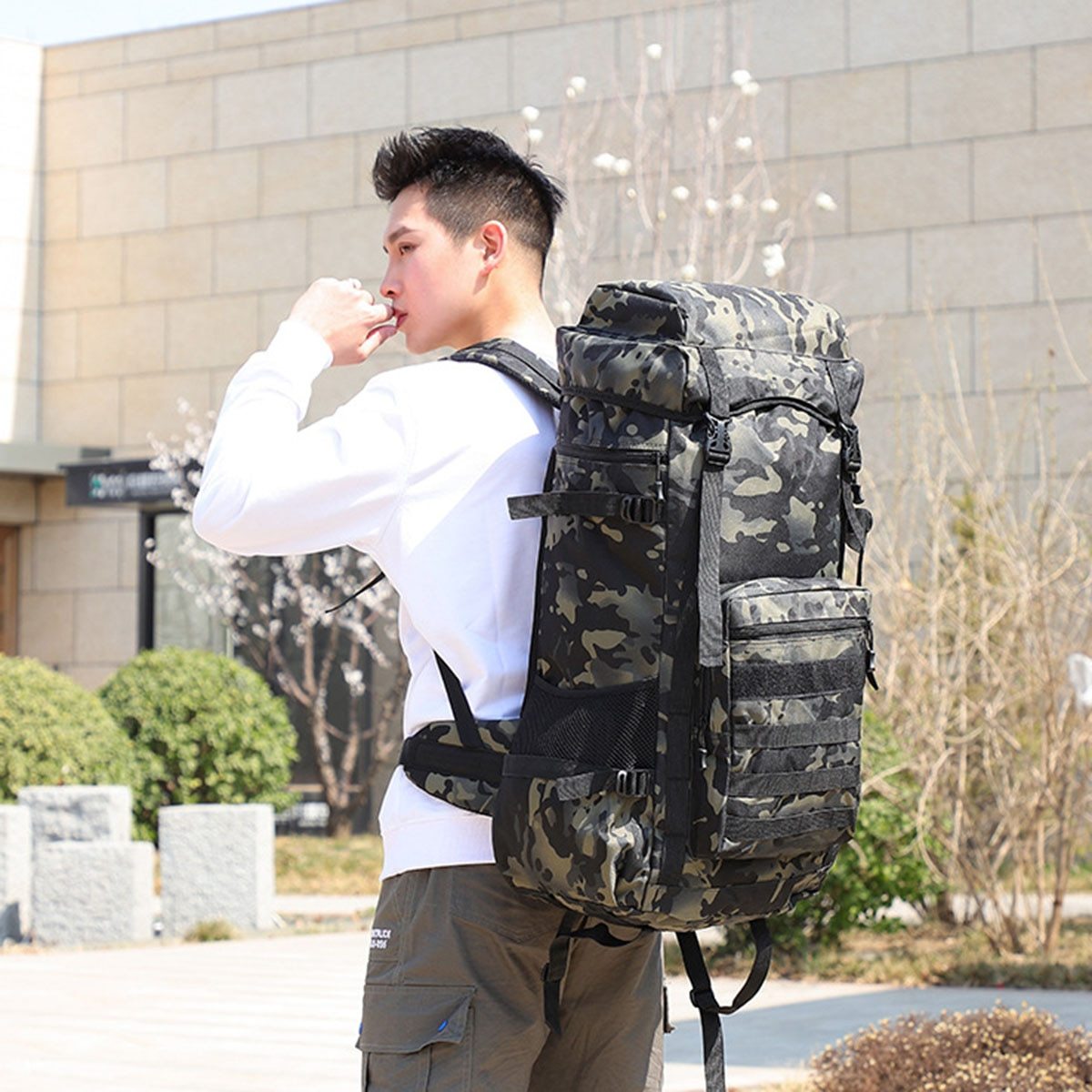 Waterproof Outdoor Camping / Military Backpack - 70L