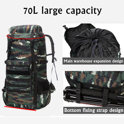 Waterproof Outdoor Camping / Military Backpack - 70L