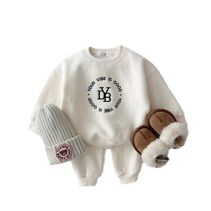 Kids Unisex Casual Letters Pattern Long Sleeves Top