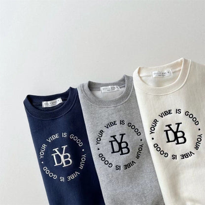 Kids Unisex Casual Letters Pattern Long Sleeves Top