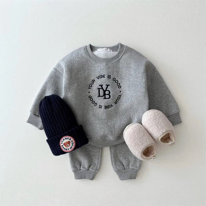 Kids Unisex Casual Letters Pattern Long Sleeves Top