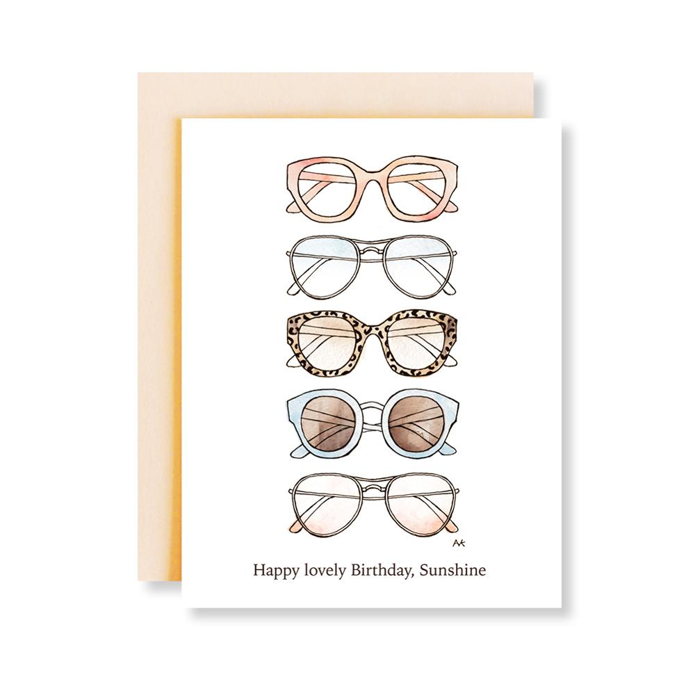 Sunglasses Fashion Birthday Card